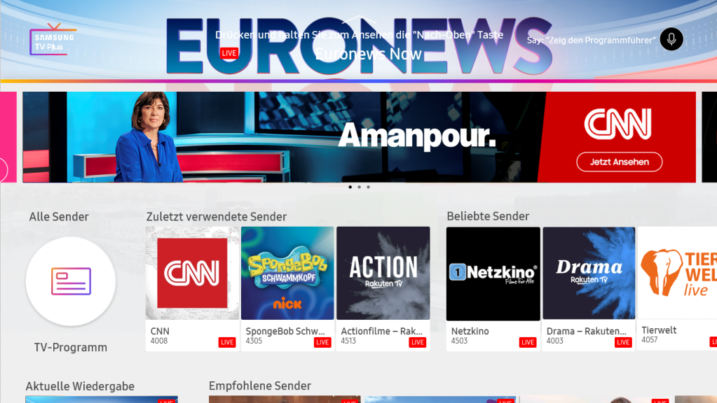 SNN und Euronews jetzt bei Rakuten TV