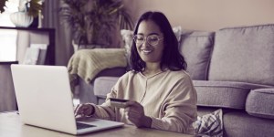 Female consumers shopping from home