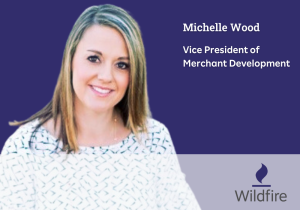 headshot of michelle wood, vp of merchant development